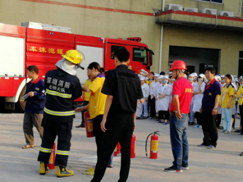 深圳光明新區(qū)寶利時(shí)計(jì)表全廠員工：警民聯(lián)合消防演練 合力打造平安工廠